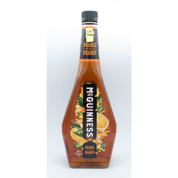 MCGUINNESS ORANGE AND BRANDY FLAVOR LIQUEUR 750ML
