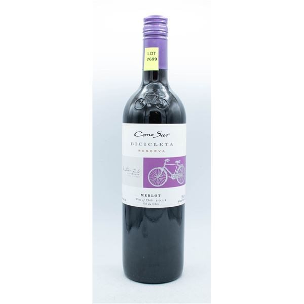 2021 CONO SUR CICICLETA RESERVA MERLOT 750ML 13%