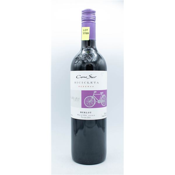 2021 CONO SUR BICICLETA RESERVA MERLOT 750ML 13%