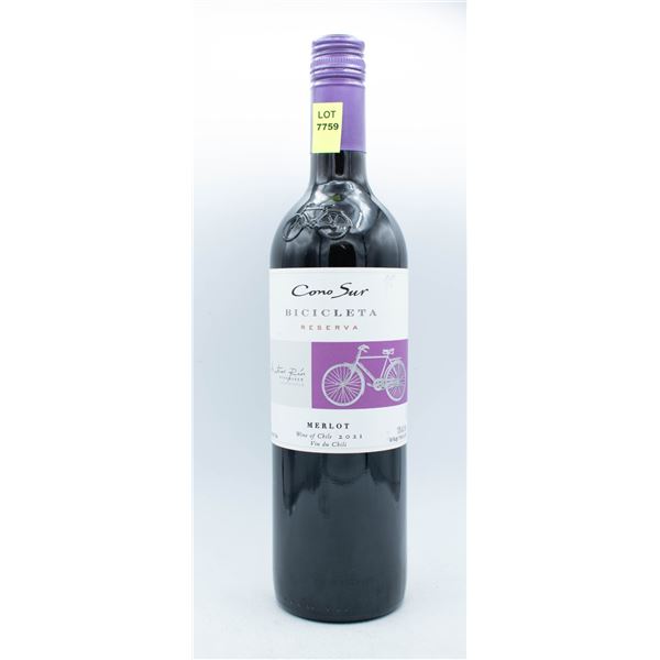 2021 CONO SUR BICICLETA RESERVA MERLOT 750ML 13%