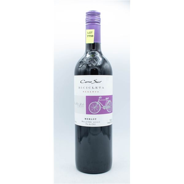 2021 CONO SUR BICICLETA RESERVA MERLOT 750ML 13%