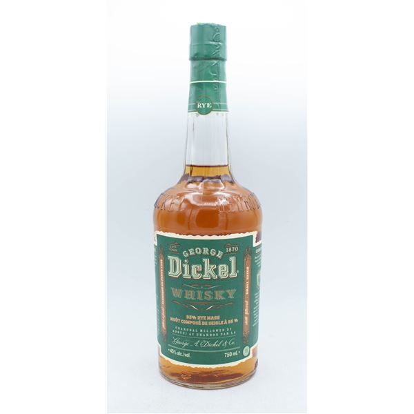 GEORGE DICKEL WHISKY 95% RYE MASH 750ML 45%