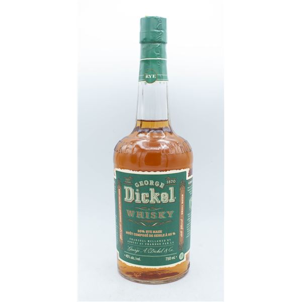 GEORGE DICKEL WHISKY 95% RYE MASH 750ML 45%