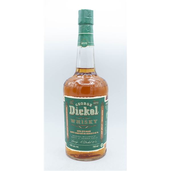 GEORGE DICKEL WHISKY 95% RYE MASH 750ML 45%