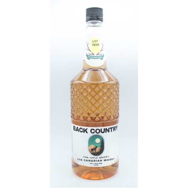 BACK COUNTRY 3 YEAR AGED CANADIAN WHISKY 1.14L