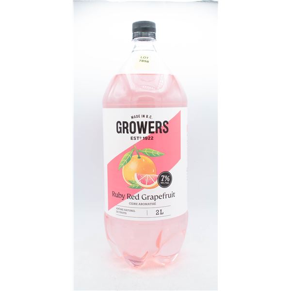 GROWERS RUBY RED GRAPEFRUIT FLAVORED CIDER 2L 7%