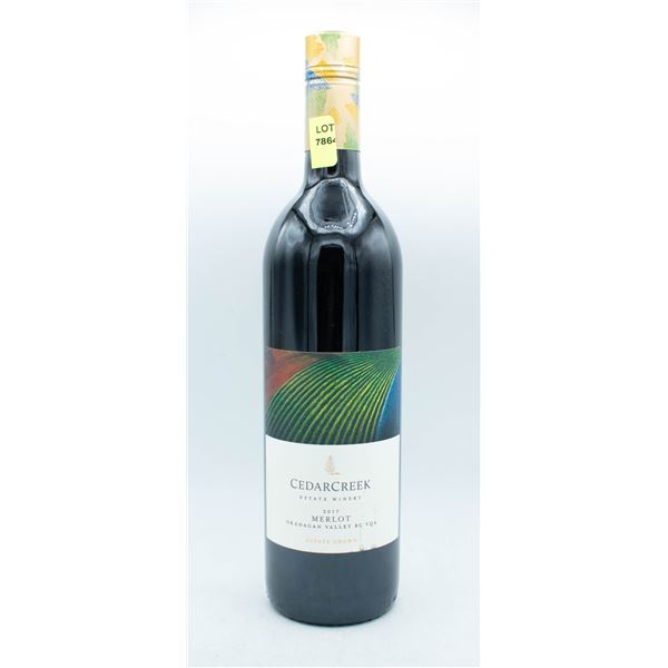 2017 CEDAR CREEK ESTATE WINERY MERLOT 750ML 14.5%
