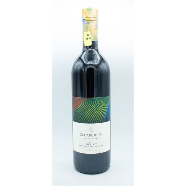 2017 CEDAR CREEK ESTATE WINERY MERLOT 750ML 14.5%