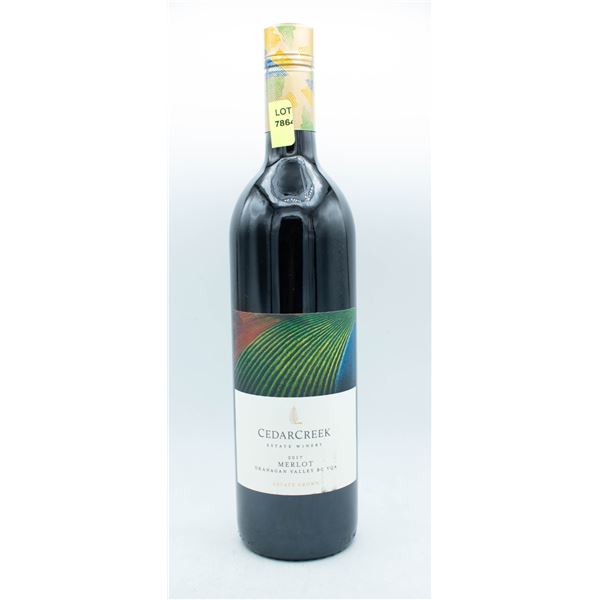 2017 CEDAR CREEK ESTATE WINERY MERLOT 750ML 14.5%