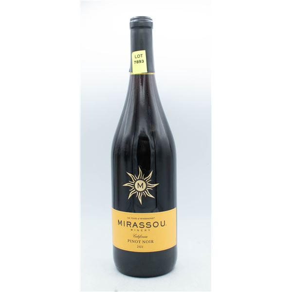 2021 MIRASSOU WINERY CALIFORNIA PINOT NOIR 2021