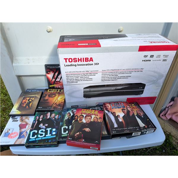 New Toshiba VHS and DVD Player