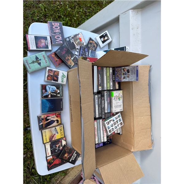 Music Cassette Tapes and VHS Lot