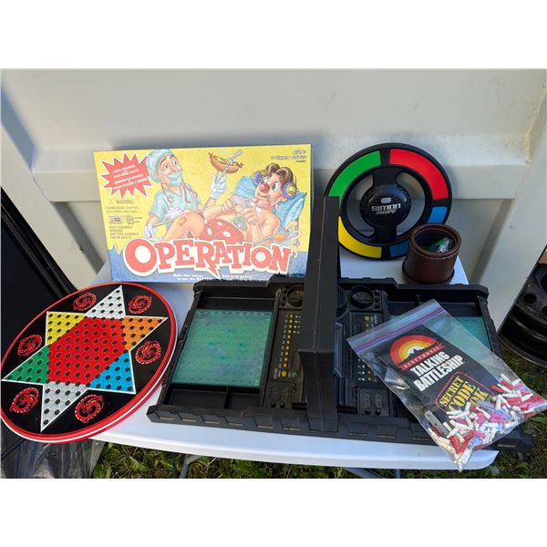 Hasbro Operation and Battleship Board Games