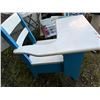 Image 6 : Children’s Desk, Books, and Records Lot