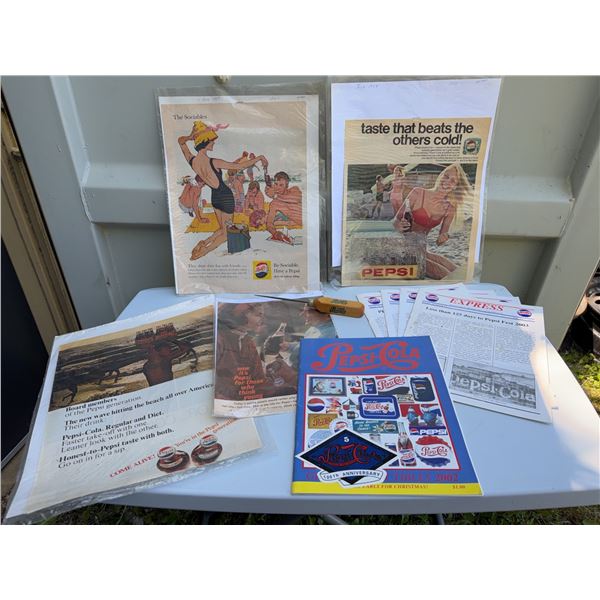 Pepsi-Cola Collectibles and Ephemera Lot