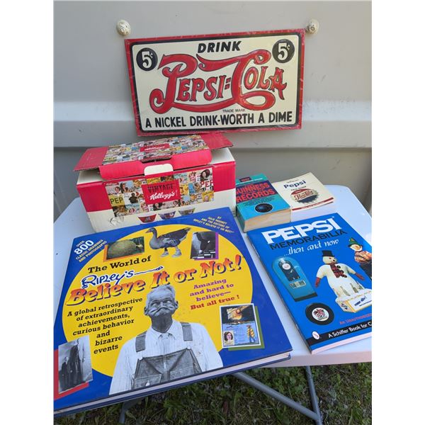 Pepsi-Cola Collectibles Lot with Books and Ep