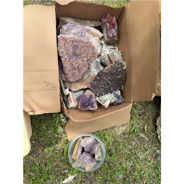 Amethyst and Quartz Mineral Specimens