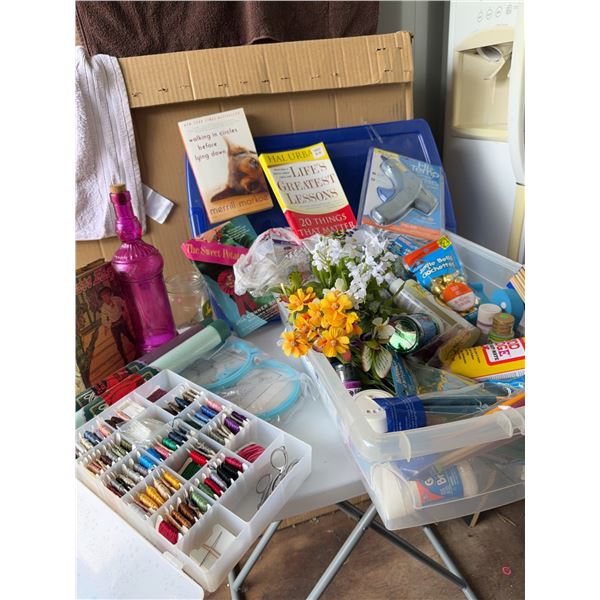 Craft Supplies, Books, and Decor