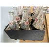 Image 2 : 8 Glass Pepsi-Cola Bottles with Metal Case