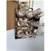 Image 3 : 8 Glass Pepsi-Cola Bottles with Metal Case