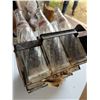 Image 5 : 8 Glass Pepsi-Cola Bottles with Metal Case