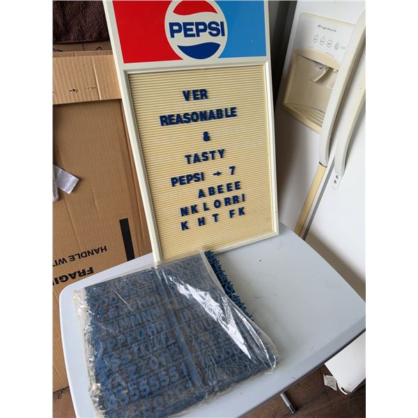 Pepsi Menu Board With Letters Set