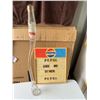 Image 1 : Pepsi Swirled Glass Bottle and Sign