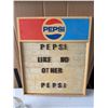 Image 2 : Pepsi Swirled Glass Bottle and Sign