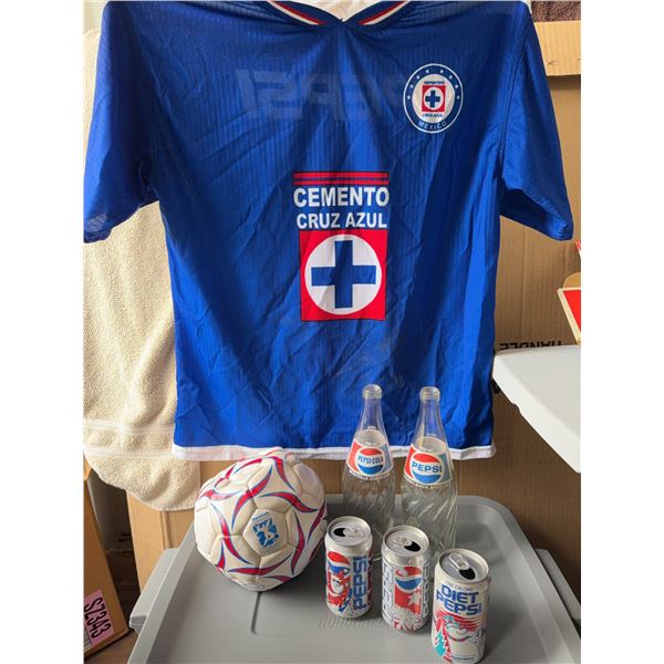 Cruz Azul Jersey, Reebok Ball, Vintage Pepsi