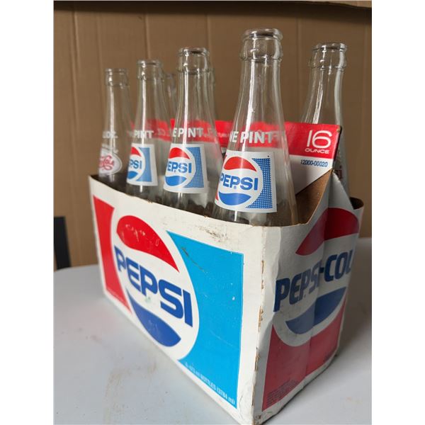 Pepsi-Cola 6-Pack Glass Bottles with Carrier