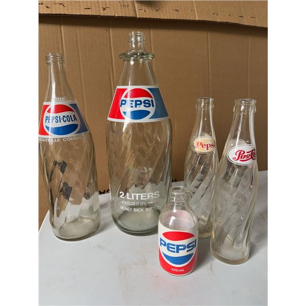 Pepsi Glass Bottles Collection