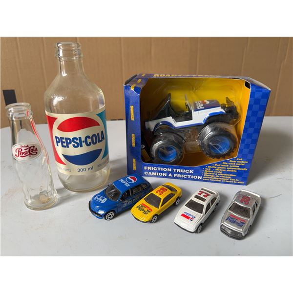 Pepsi Collectible Set: Bottle, Can, Die-Cast