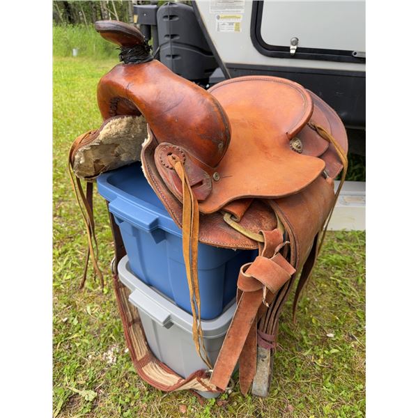 Ramos Bros. Leather Western Saddle