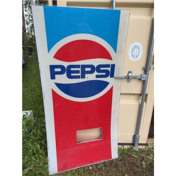 Pepsi Vending Machine Front Panel Sign