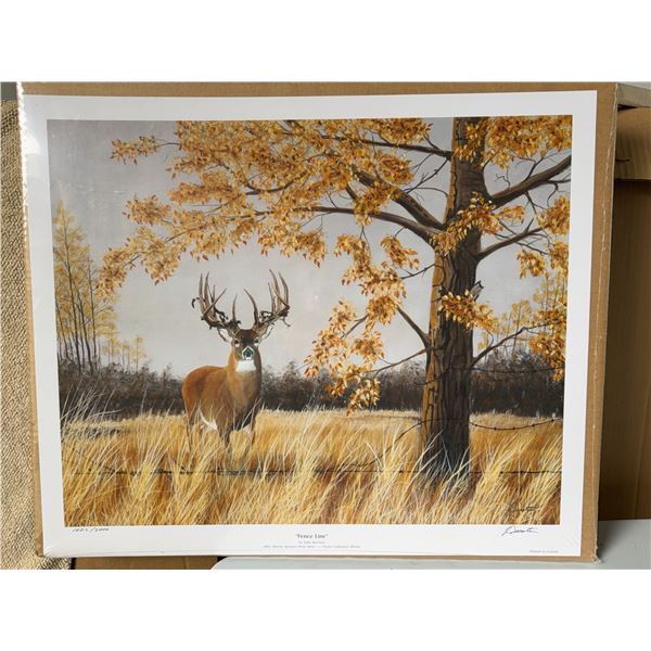 John Bennett "Fence Line" Signed Print