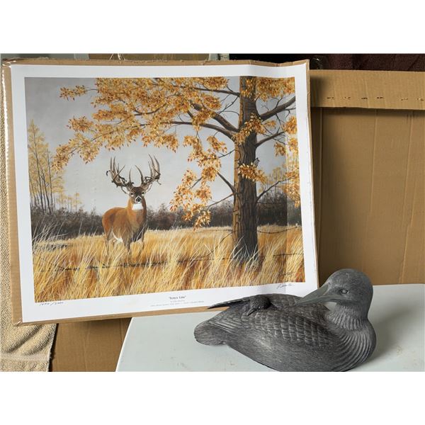 Ducks Unlimited Alberta Print and Statue Lot