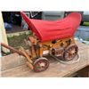 Image 2 : Wooden Model Conestoga Wagon with Red Canopy