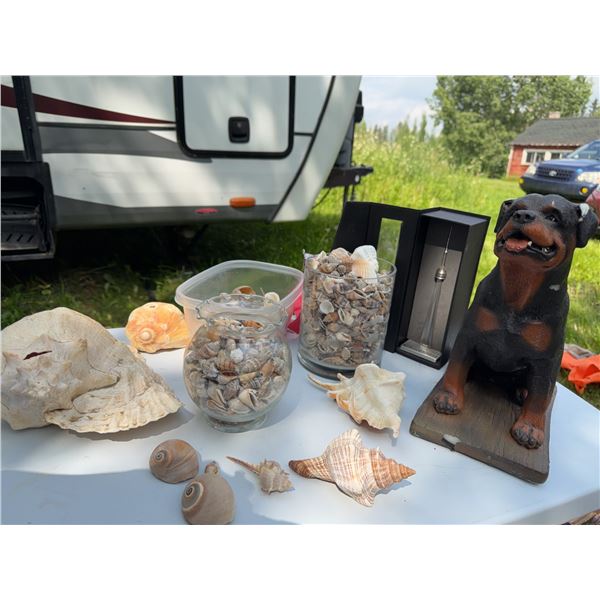 Rottweiler Candle and Sea Shell Collection