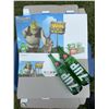 Image 1 : 2x 7UP Glass Bottles with Shrek 2 Promo Material