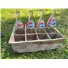 Image 3 : Vintage Pepsi Glass Bottles With Wooden Crate