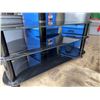 Image 3 : Fitueyes Black Glass TV Stand with Mount