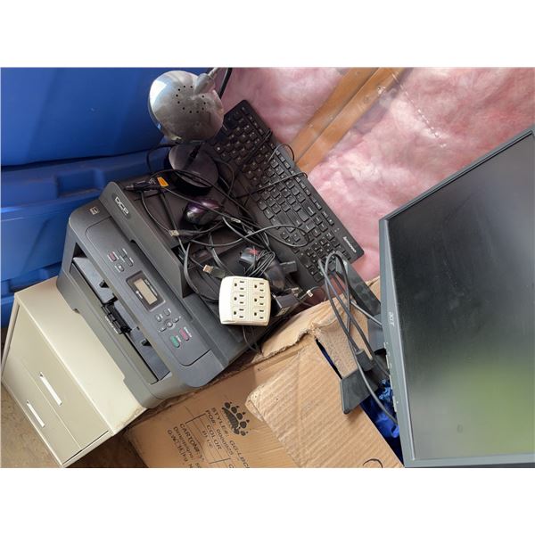 Office Equipment Bundle: Printer, Monitor, &