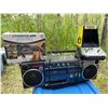 Image 1 : Vintage Electronics, Including Pac-Man Game, VR Headset, and Boombox