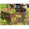 Image 2 : Rustic Metal Hexagonal Fire Pit Ring with Scenic Cutouts