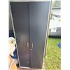 Image 1 : Gray Enclosed Storage Shelf, Contents Not Included
