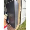 Image 2 : Gray Enclosed Storage Shelf, Contents Not Included