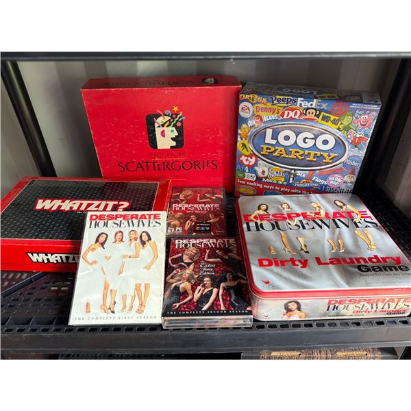 Desperate Housewives Lot with DVDs, Games, and Board Games