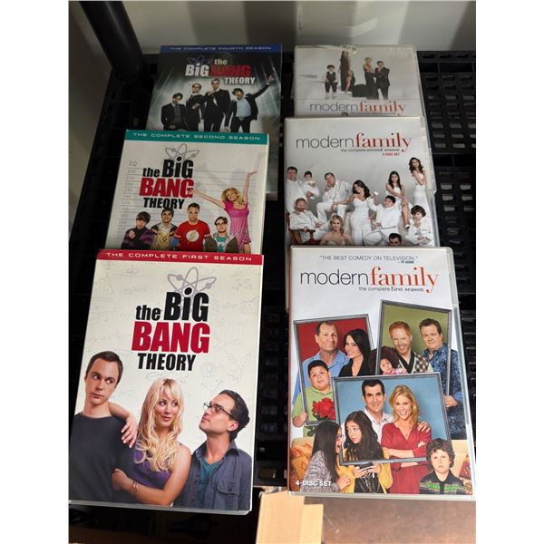 DVD Sets for The Big Bang Theory and Modern Family