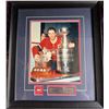 Image 1 : Jean Beliveau Framed Signed Memorabilia with Trophies