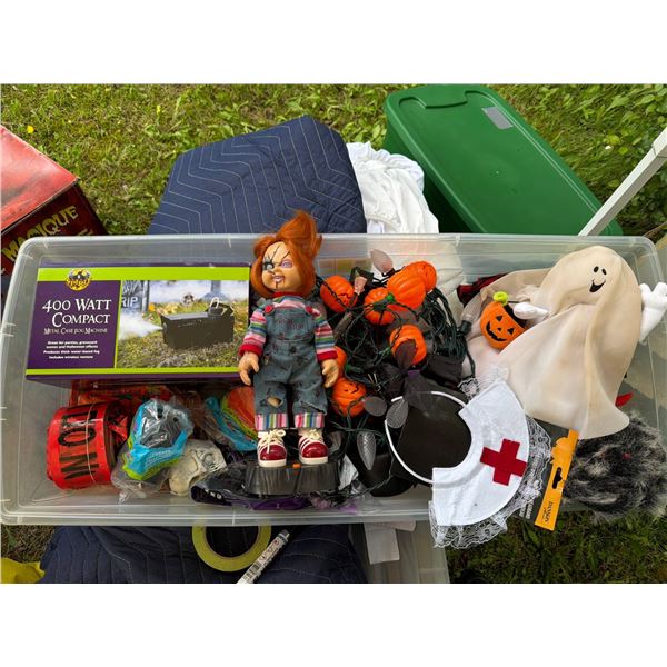Halloween Decoration Lot with Fog Machine